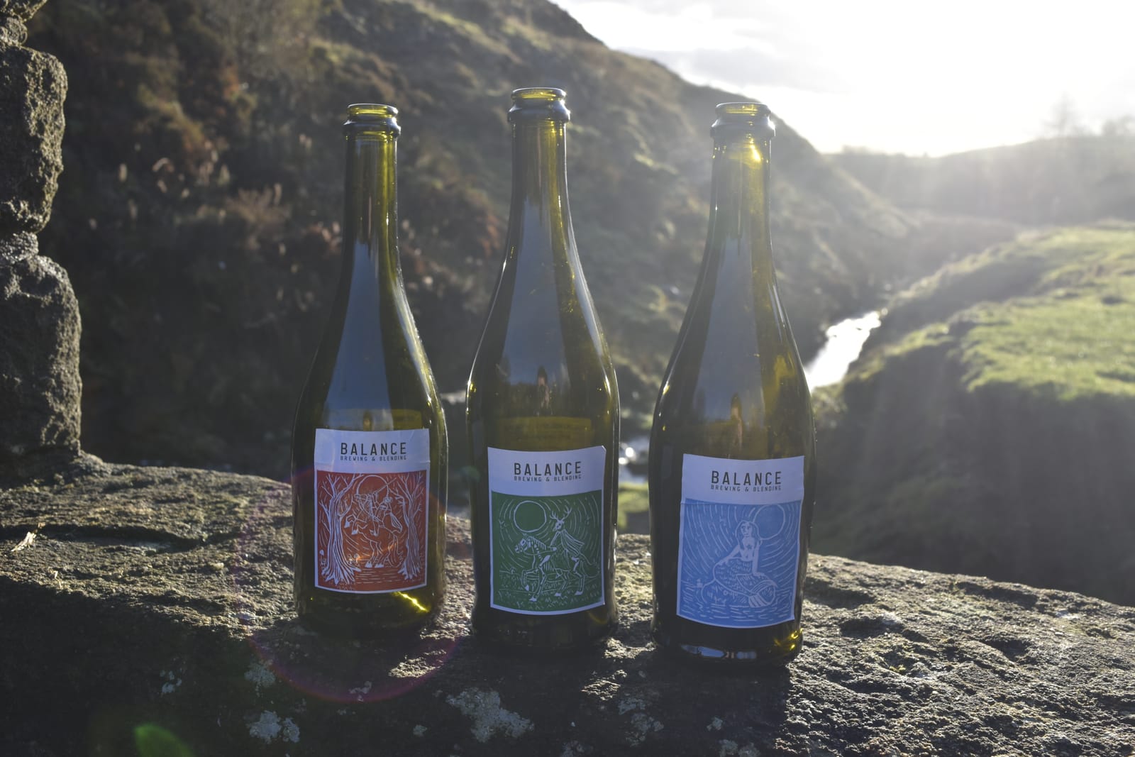 Behind-the-scenes environmental photography shoot across Greater Manchester — bottle styling and location setup