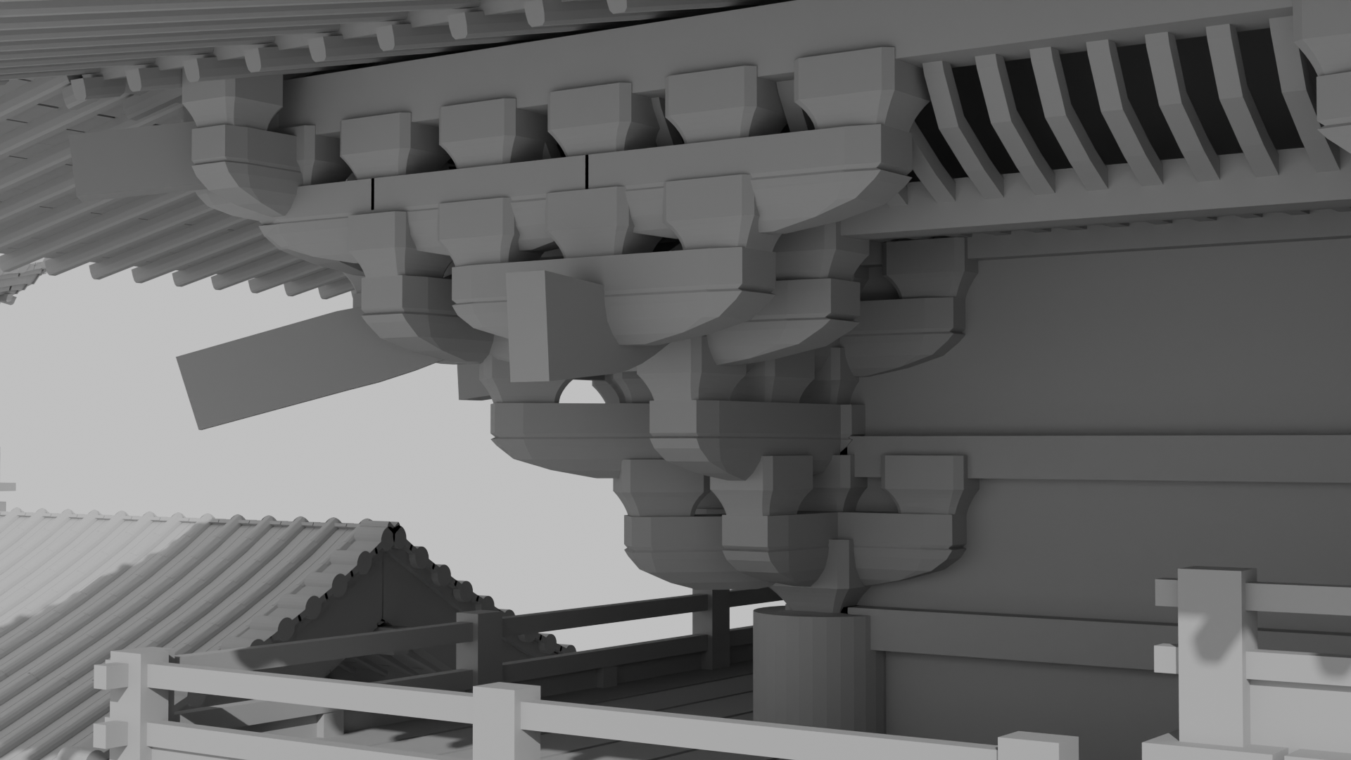 ByŌdŌ-in Phoenix Hall close-up render 1