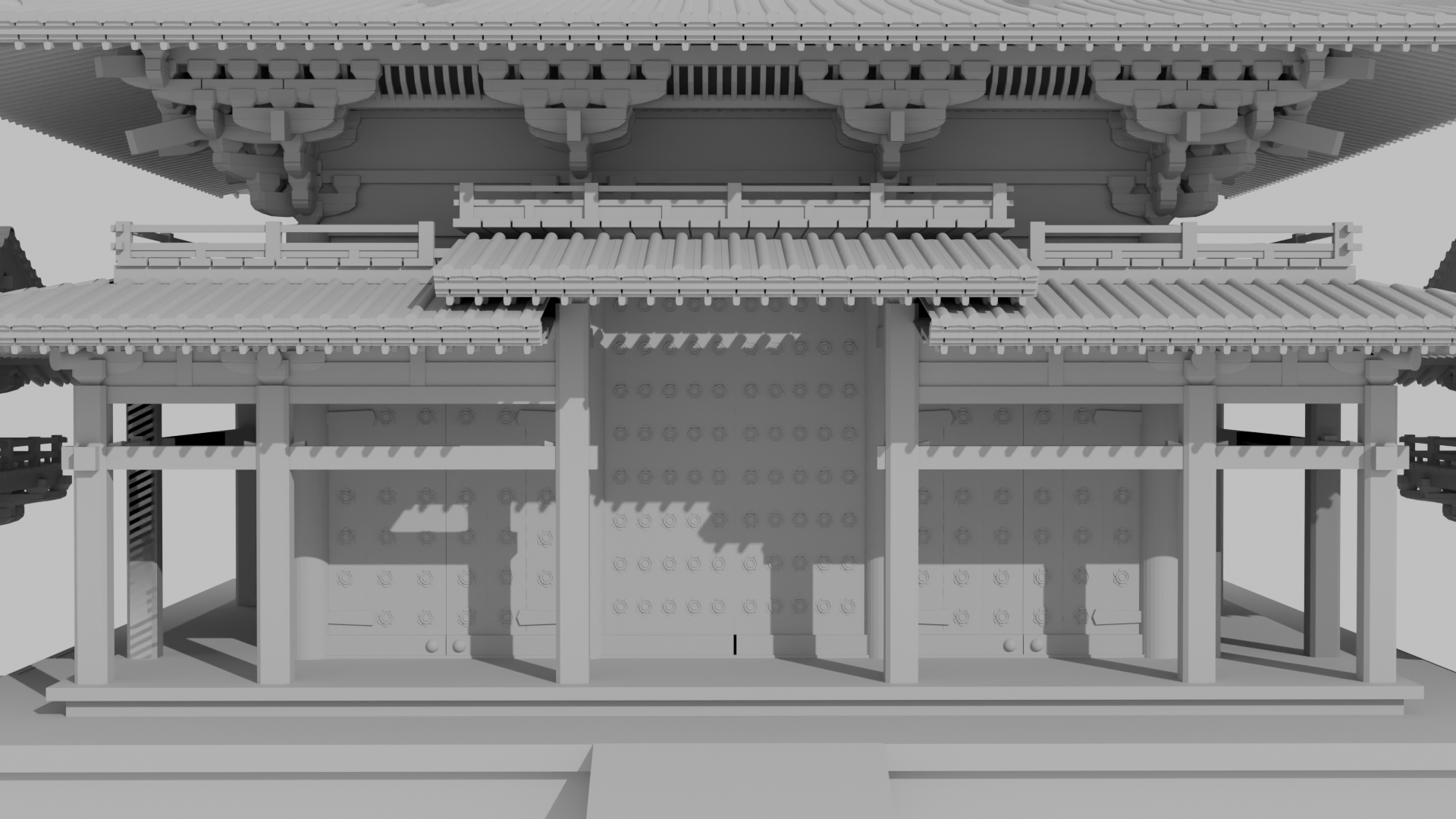 ByŌdŌ-in Phoenix Hall close-up render 2