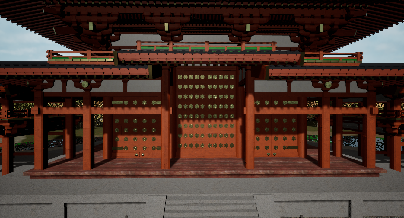 ByŌdŌ-in Phoenix Hall close-up render 5