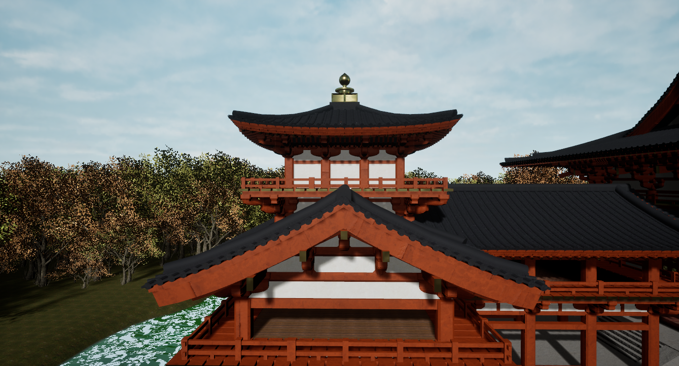 ByŌdŌ-in Phoenix Hall close-up render 6