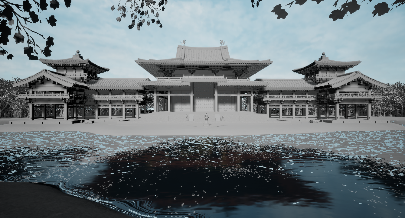 ByŌdŌ-in Phoenix Hall blockout and structural texture reference