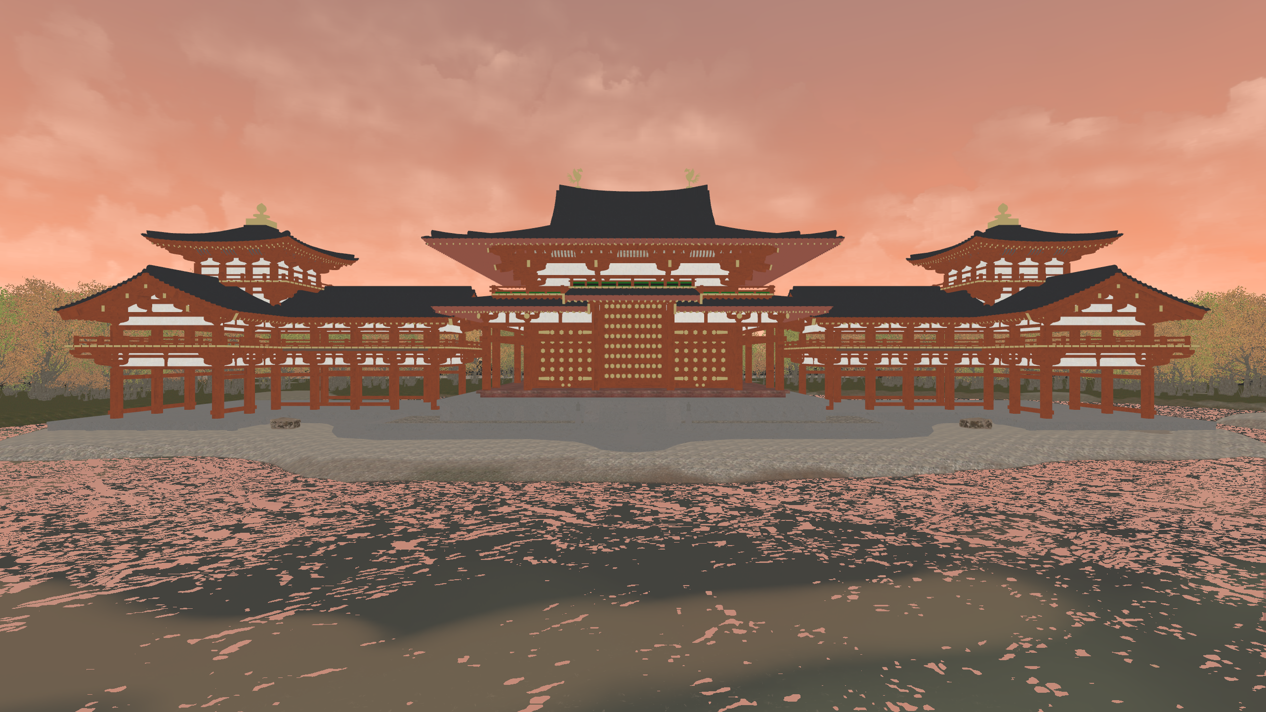 ByŌdŌ-in Phoenix Hall material texturing reference